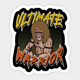 Ultimate Warrior Toon Sticker